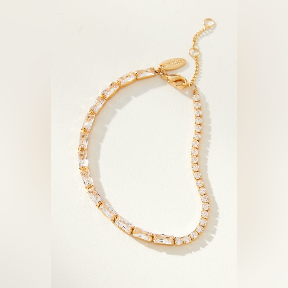 Anthropologie Baguette Stone Bracelet. NWT